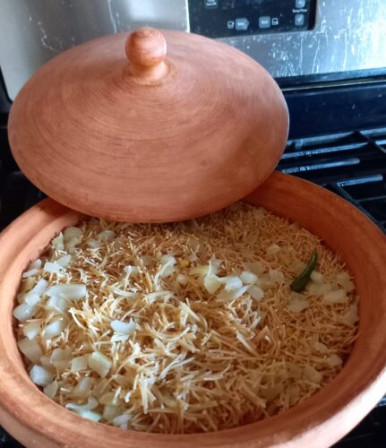 Oil-free Cooking - Savory Whole wheat Vermicelli cooked without oil