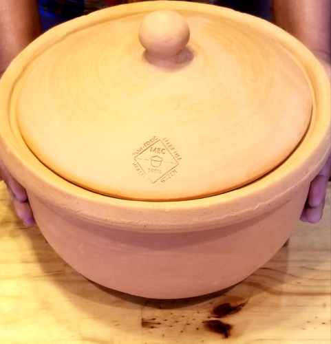 a pure clay pot from Miriam's Earthen Cookware