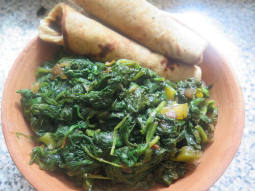 Nutrition Greens Cooked in clay