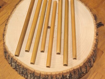 Miriam's Antibacterial Bamboo Straw set – 8 Pcs
