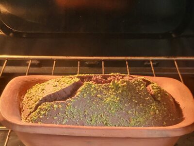 Chocolate and banana, Whole wheat bread. Made in Miriam's Clay pan