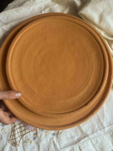 Miriam's Earthen Cookware Set of Two Griddles